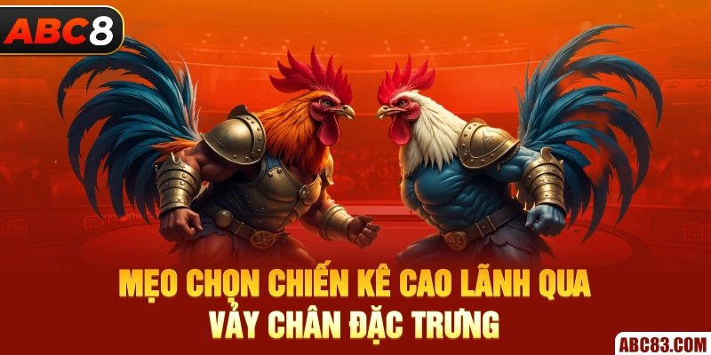 Mẹo chọn chiến kê Cao lãnh qua vảy chân đặc trưng